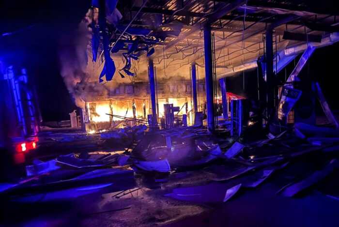 Армія РФ вночі атакувала АЗС на Полтавщині, постраждала людина